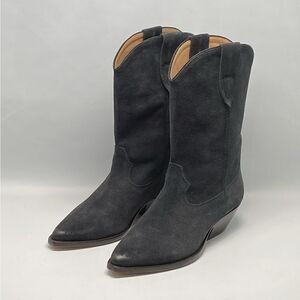 Isabel Marant Duerto Suede Western Cowboy Boots size 37